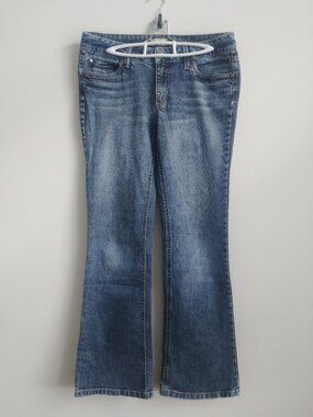 Y2K Jacob Connexion 31 Stretch low rise bootbut flare blue jeans denim pants